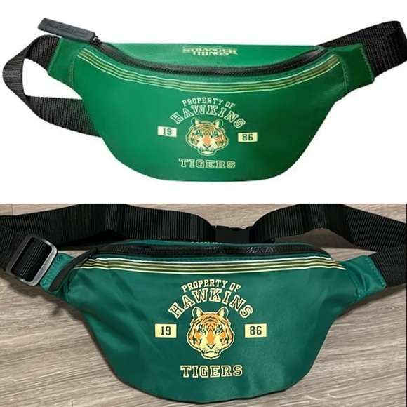 MAC X Stranger Things Women Belt Bag One Size Green Hawkins Whimsigoth 80s Retro - Picture 1 of 10